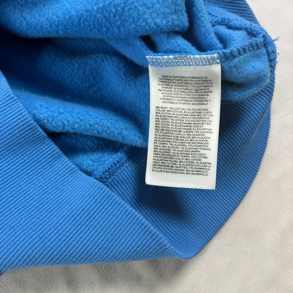 The North Face Sweatshirt Mens‎ Medium Blue Graphic Pullover Crew Neck